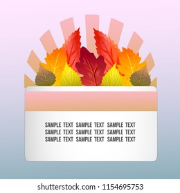 autumn theme with forest leaves