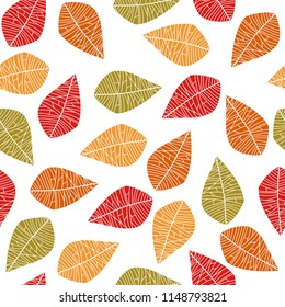 autumn theme simple fun seamless pattern design