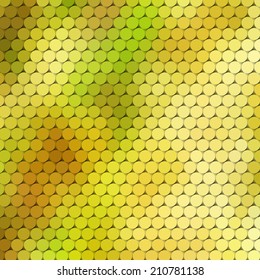 Autumn themed blurry background with circular grid