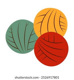 Autumn themed and cozy Thanksgiving element icon vector illustrations