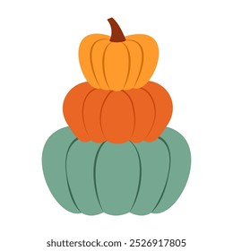 Autumn themed and cozy Thanksgiving element icon vector illustrations