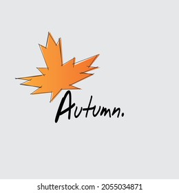 autumn themed text template with a simple but cool impression