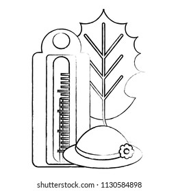 Autumn thermometer design
