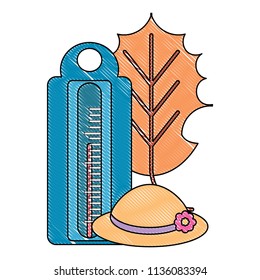 Autumn thermometer design