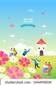 Autumn Travel and Festival Illustration