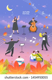 Autumn Travel and Festival Illustration