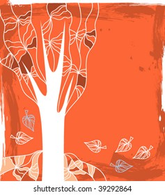 The autumn tree