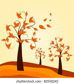 Autumn tree background