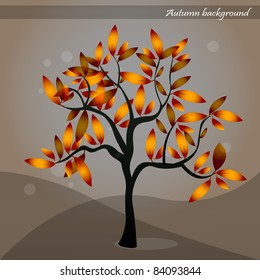 Autumn tree background