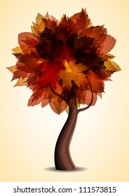 Autumn tree eps10