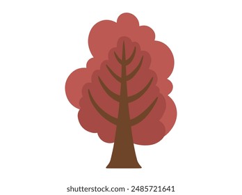 Ilustración de fondo de otoño del árbol