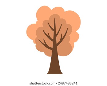 Autumn Tree Fall Background Illustration