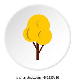Autumn tree icon. Flat illustration of autumn tree vector icon for web