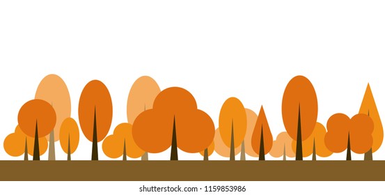 Autumn tree icon vector illustration