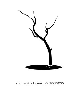 icono del árbol de otoño sin hojas
