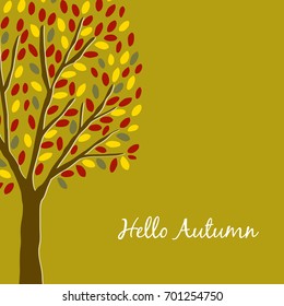 Autumn tree illustration
