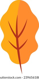 Autumn Tree Leaf Vector Illustration