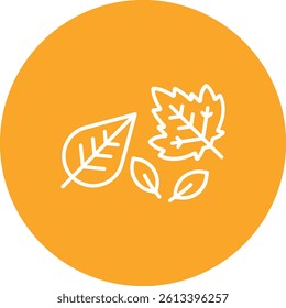 Autumn Tree Leafs vector icon. Can be used for printing, mobile and web applications.