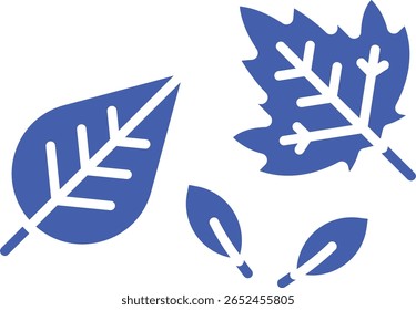 Vektorsymbol "Herbstbaumblätter". Kann für Druck-, Mobil- und Web-Anwendungen verwendet werden.