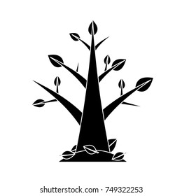 autumn tree leaves icon