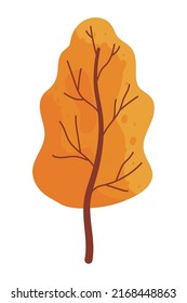 autumn tree nature isolated icon