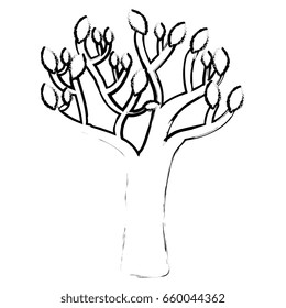 autumn tree plant isolated icon