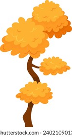 Autumn Tree Plant Vector Illustration