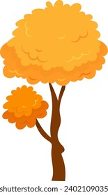 Autumn Tree Plant Vector Illustration