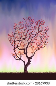 Autumn tree silhouette (other landscapes are in my gallery)