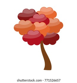 Autumn tree symbol