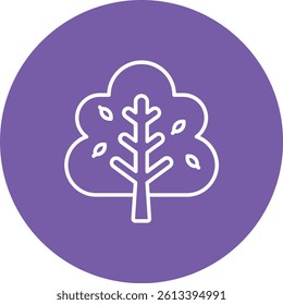 Autumn Tree vector icon. Can be used for printing, mobile and web applications.