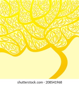 Autumn tree vector illustration