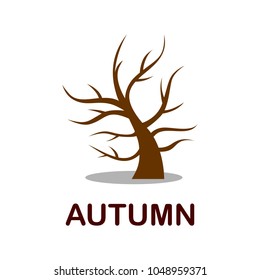 autumn tree. vector illustration. logo. icon