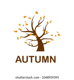 autumn tree. vector illustration. logo. icon