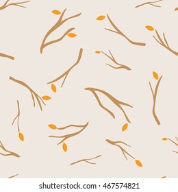 Autumn trees with leaves.  seamless pattern. Colorful autumn leaves set. Leaves branch. leaves tree. leaves free fall. Leaves icon. Leaves logo. Leaves nature. Leaves autumn.Leaves illustration