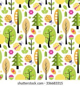 autumn trees pattern