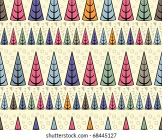 Autumn trees pattern