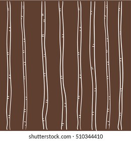 autumn. trees. straight. birch. pattern. brown background
