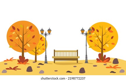 autumn trees vector illustration design