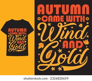 autumn t-shirt design, autumn elements