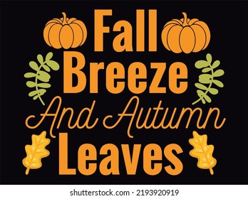 Autumn t-shirt  design vector file