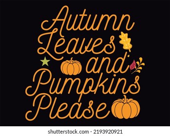 Autumn t-shirt  design vector file