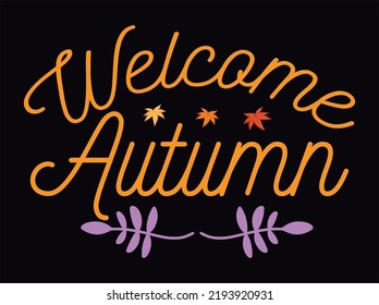 Autumn t-shirt  design vector file