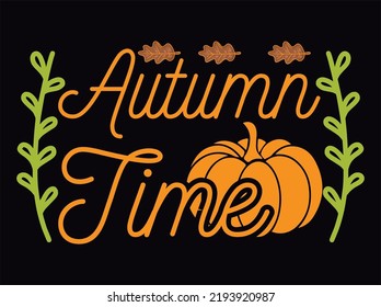 Autumn t-shirt  design vector file