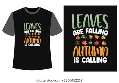 Herbst-T-Shirt-Design, Vektorgrafik, Herbst-T-Shirt, Herbst-Kürbis-T-Shirt