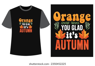 Autumn t-shirt design vector illustration, fall t-shirt, Autumn pumpkin t-shirt