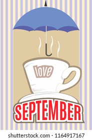 Autumn typographic.Vintage poster.