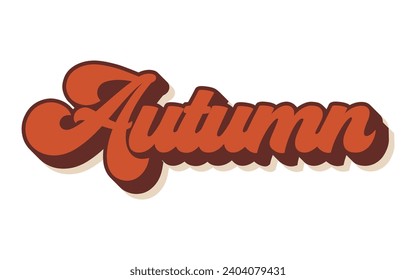 Autumn typography design with map vector. Editable college t-shirt design printable text effect vector	