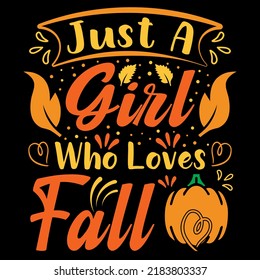 Autumn typography t-shirt design, I love fall, Happy pumpkin spice, vector element