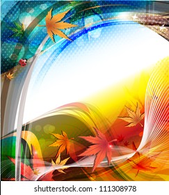 Autumn vector background